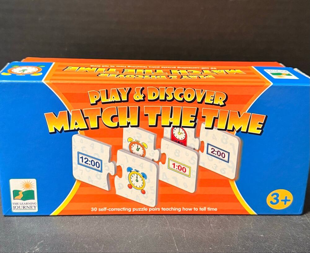 Match the Time puzzle game by The Learning Journey complete numbers